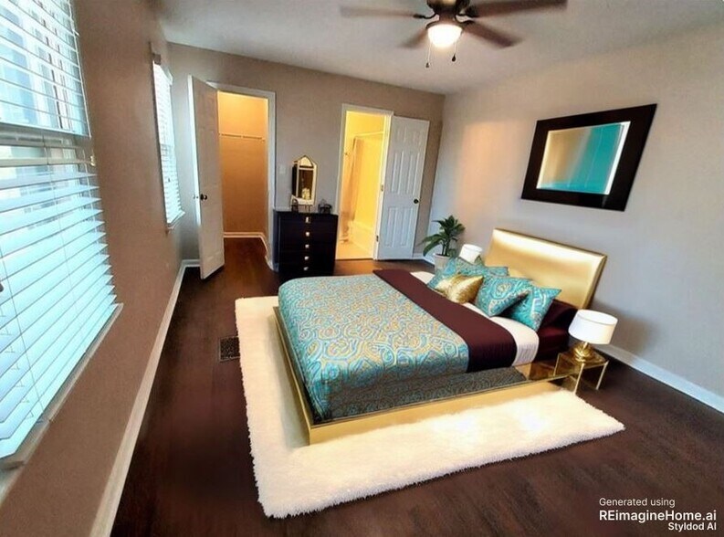 Master Bedroom 2 Virtually Staged - 11531 Jade Ln SE