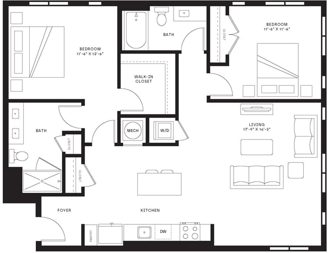Floorplan - St. Albans Lofts