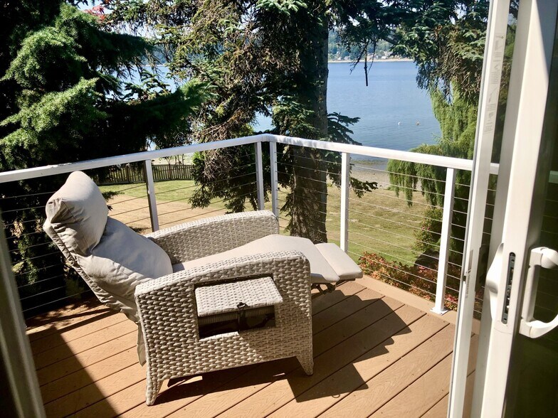 Recliner on the main bedroom deck - 7107 120th St NW