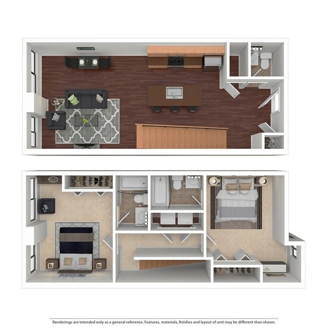 2 Bed 2 Bath 1235 sqft - Ribbon Place