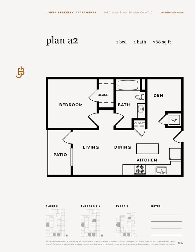 Floorplan - Jones Berkeley