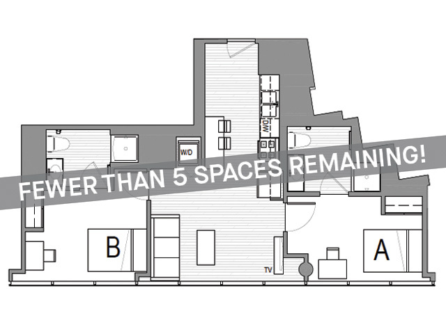 2x2 I - Fewer than 5 Spaces Remaining! - Student | Rise at Riverfront Crossings