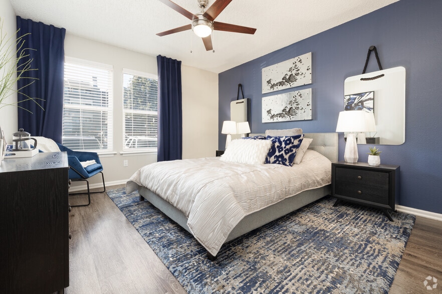 1BR, 1BA - 685SF - Bedroom - Viridian Edge at the Park