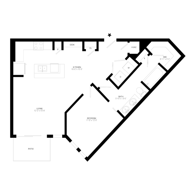 Floorplan - The Cunningham Apartments