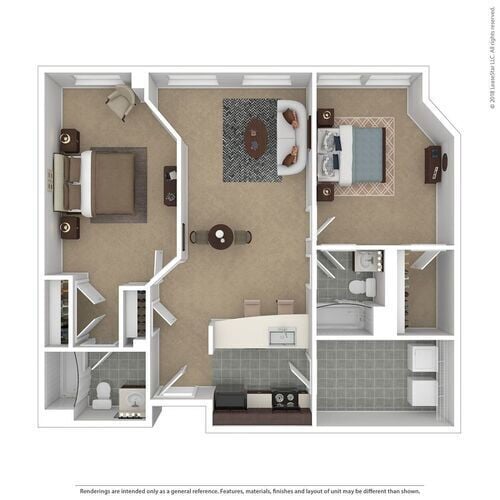 Floorplan - The Apartments at Boott Mills