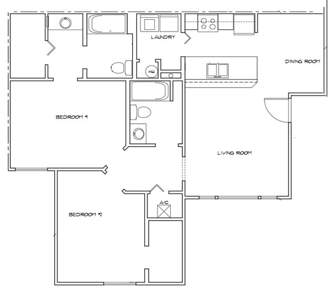 2BR/2BA - Stonecreek
