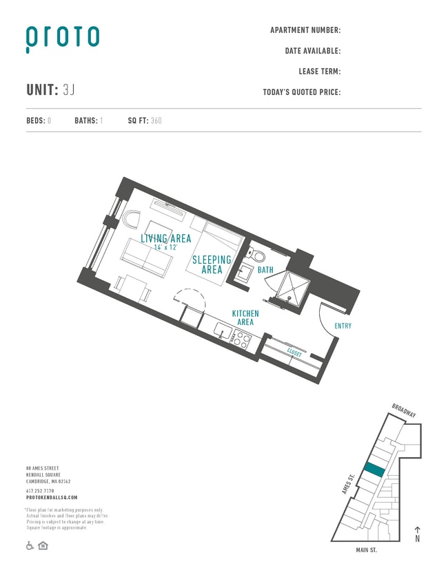 Floorplan - Proto Kendall Square