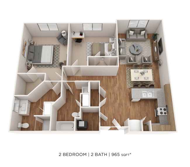 Floorplan - The Marquis at the Woods Apartment Homes