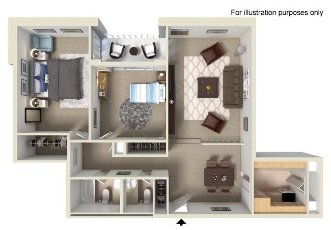 Floorplan - Serafino Square Luxury Apartments