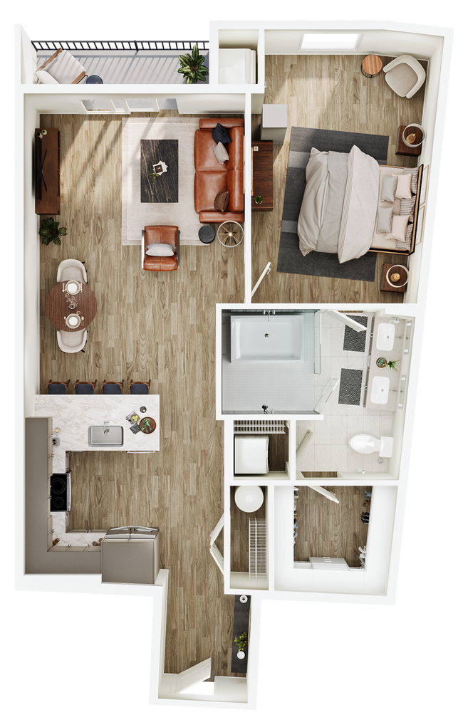 Floorplan - The Seventeen Hundred on East