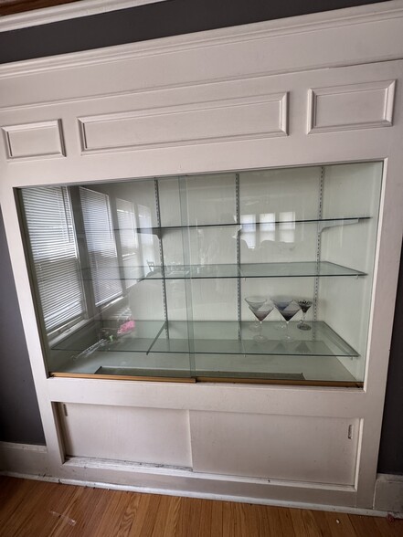 Built in decorative cabinet with lights - 6821 W Lloyd St