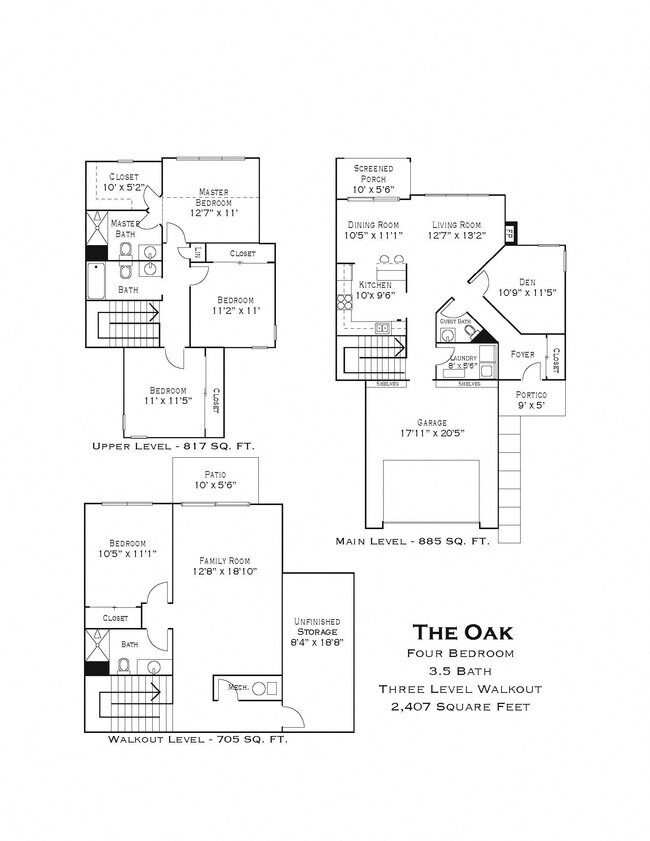 Floorplan - Cedar Pointe Townhomes