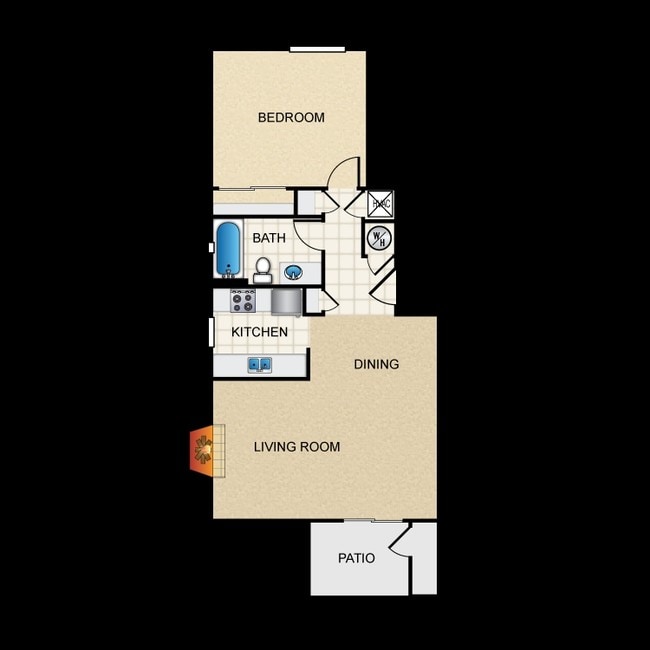 1BR/1BA - Grouse Run Apartments