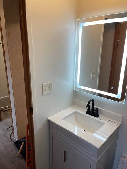 Second Bathroom Lighted Mirror - 24616 Crowe Rd