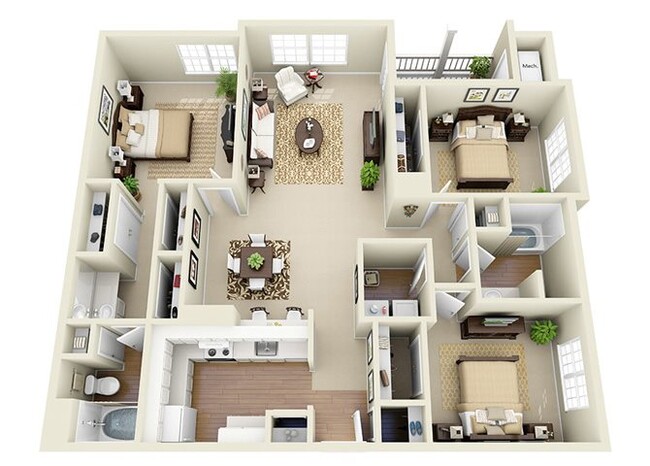 Floorplan - Glen Park Apartment Homes