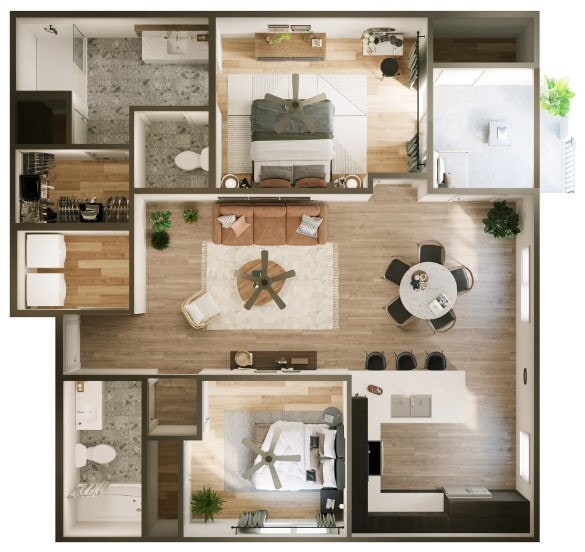 Floorplan - Linda Vista Luxury Rentals