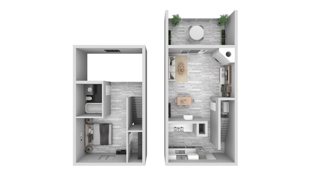 Floorplan - Hulen Park Place Townhomes