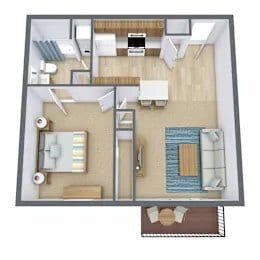 Floorplan - Deerfield Apartments Council Bluffs