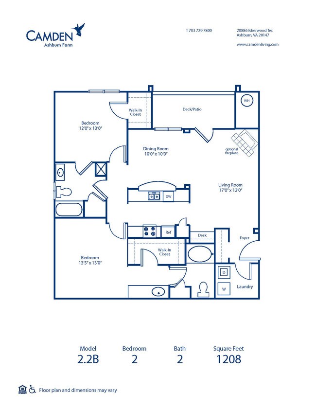 Floorplan - Camden Ashburn Farm