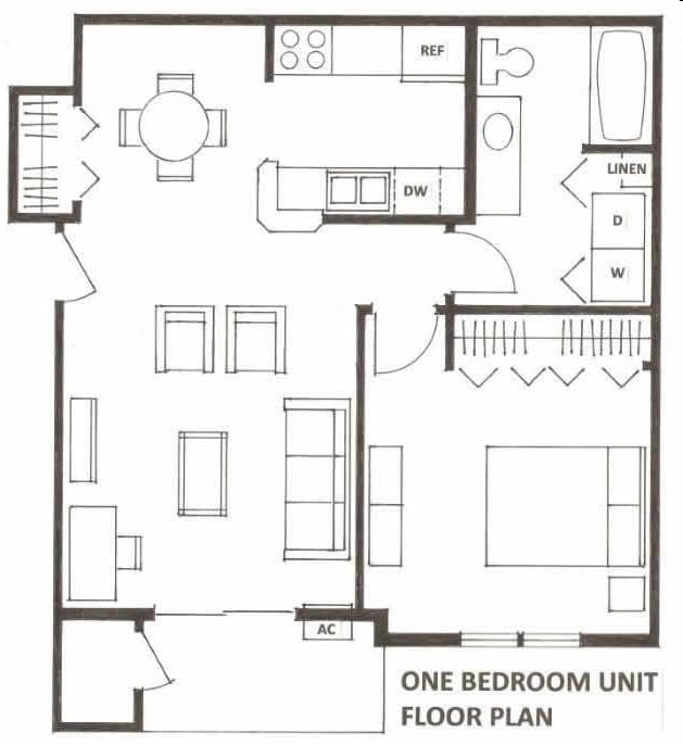 1BR/1BA - Terrace at Cedar Glen