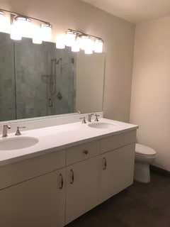 Master Bath double sink vanity - 533 N Helberta Ave