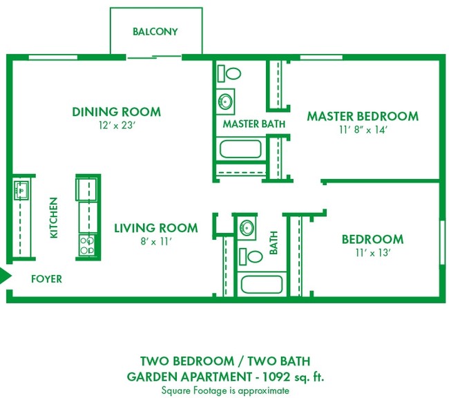 Floorplan - Park City South Apartments