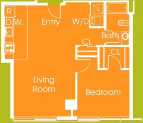 1 Bedroom 1 Bath - Aspira