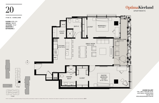 Floorplan - Optima Kierland Apartments