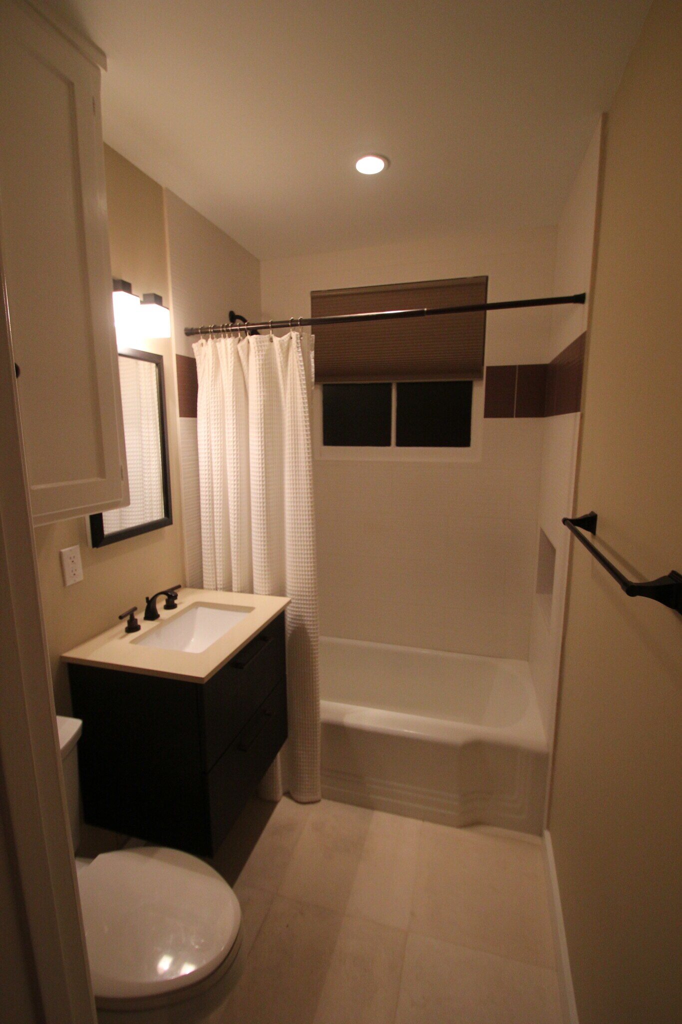 primary bath with heated floor tile - 10887 Flaxton St