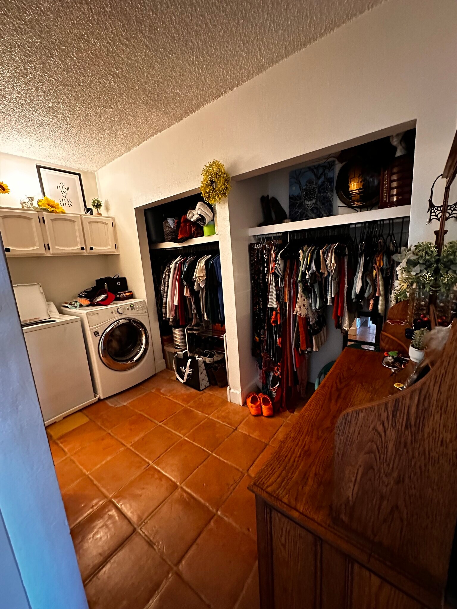 Washer and dryer in the attached dressing room - 349 E Thomas Rd