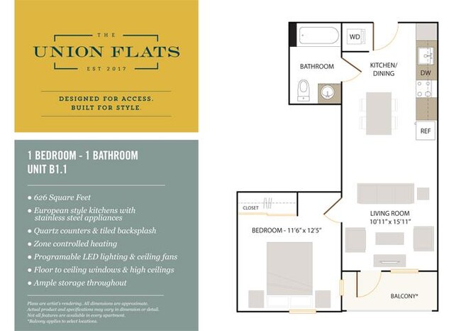 Floorplan - The Union Flats