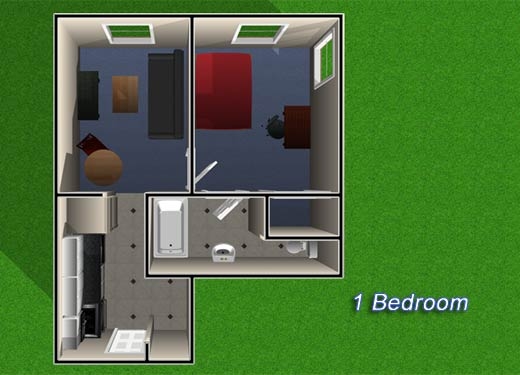 1BR/1BA - Harrison Apartments