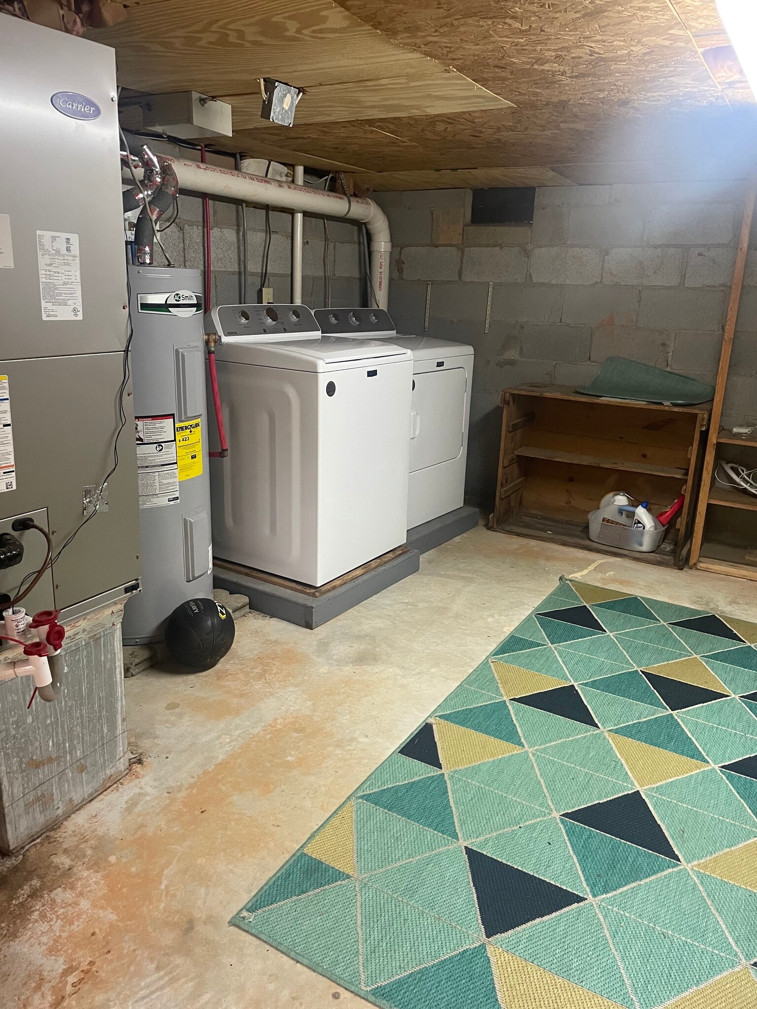 New washer/dryer in storage area under unit - 3600 Mill Run