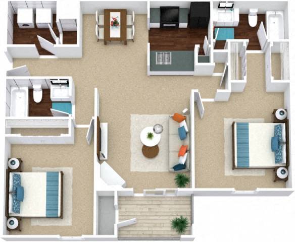 Floorplan - Southland Station Apartments