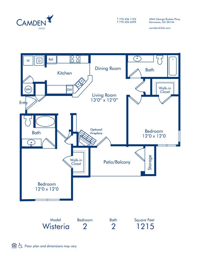 Floorplan - Camden Shiloh