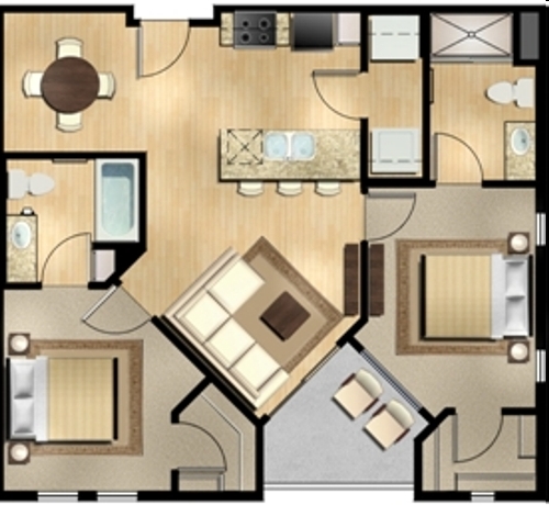 2BR/2BA - Level at Sixteenth