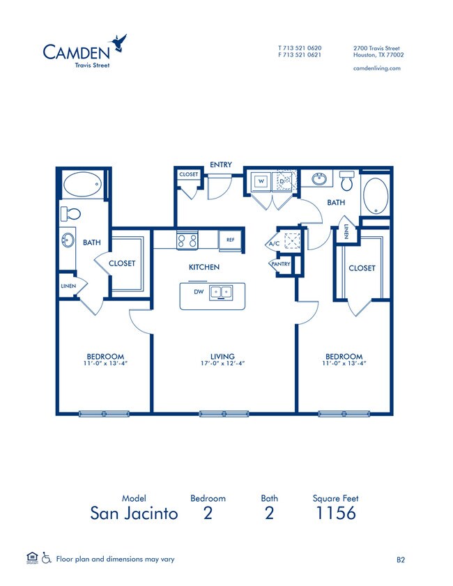 Floorplan - Camden Travis Street