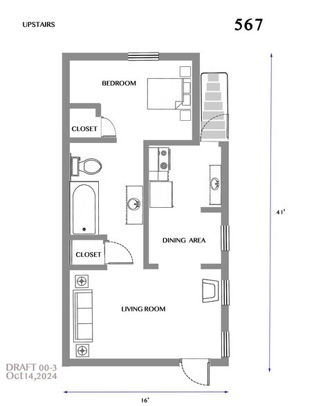 upstairs floorplan - 567 59th St