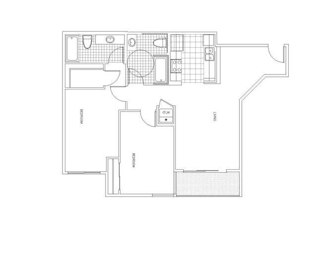 Revello 2x2 floor plan PR SM Revello LLC - PR SM Revello LLC