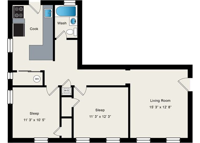 Floorplan - 1640 N Damen Apartments