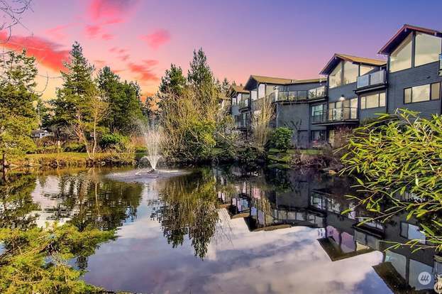 Pond and lake at sundown - 19414 Aurora Ave N