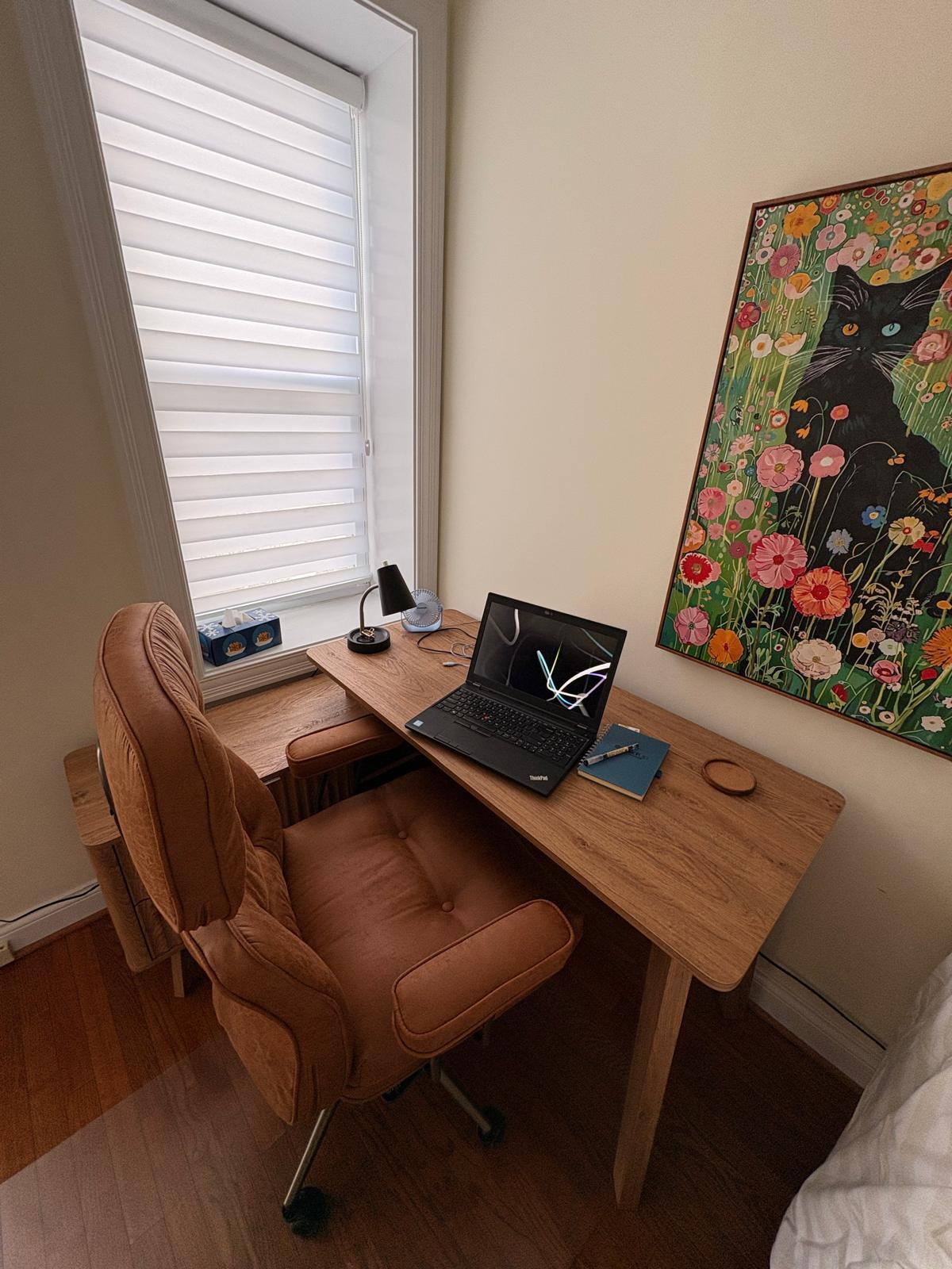 2nd bedroom doubles as work station with desk and office chair - 1925 Auburn Ave