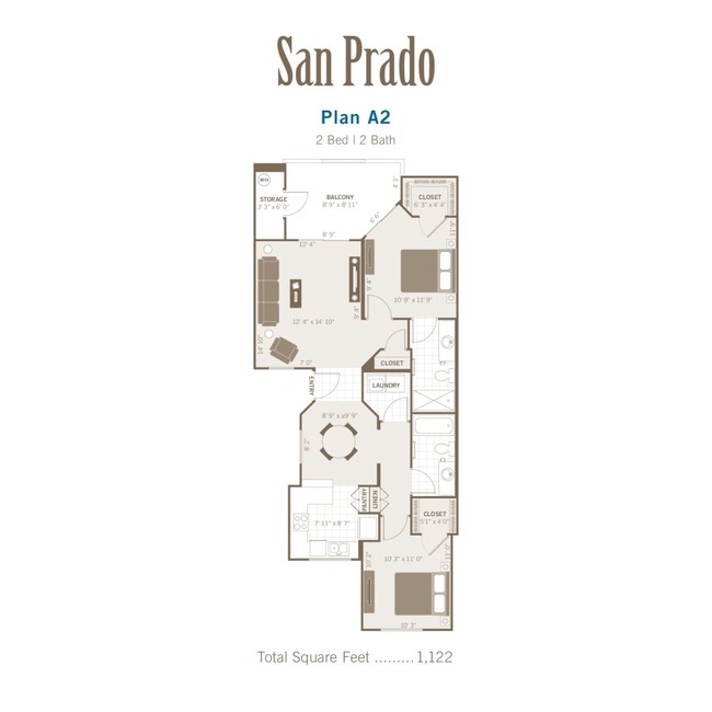 2BR/2BA - San Prado