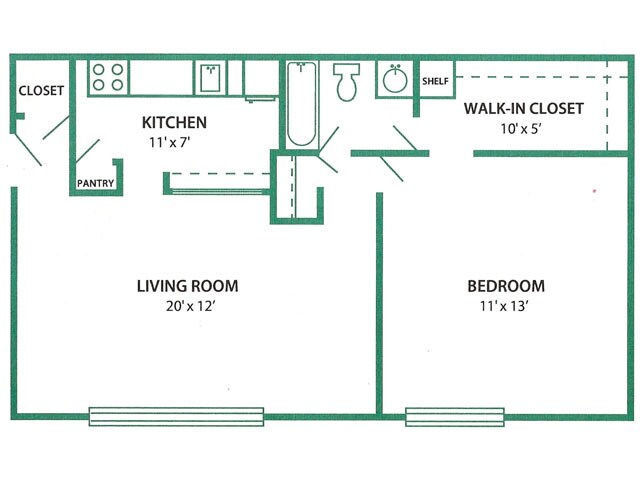 Floorplan - The Arlington Apartments