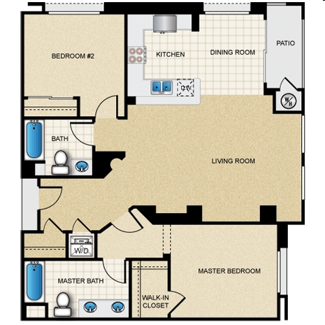 2BR/2BA - Jasmine Place