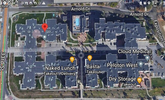 Located off-street - 3401 Arapahoe Ave