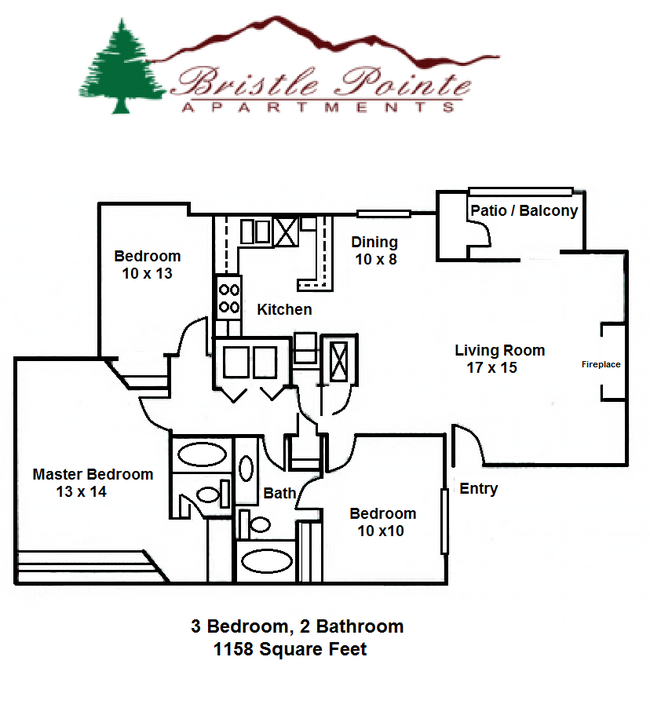 Floorplan - Bristle Pointe Apartments