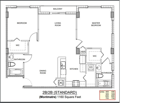 Floorplan - Villa Vendome Apartments