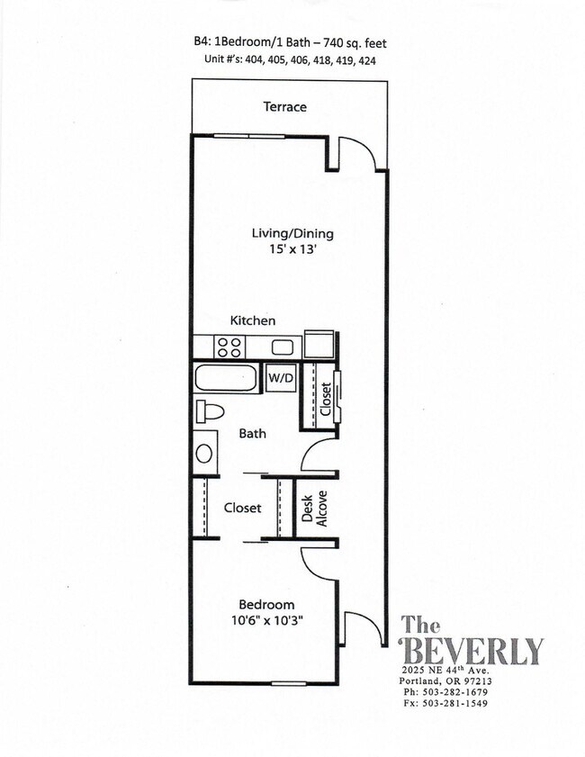 Floorplan - The Beverly