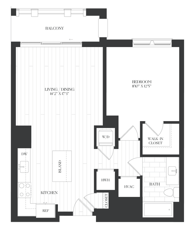 Floorplan - The Barrett at Chevy Chase Lake